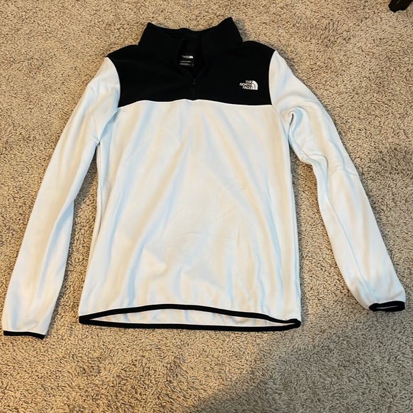 The North Face Tops - The North Face Women’s Black and White Fleece Zip Pullover